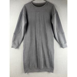 Lululemon Softstreme Midi Dress size 8 Black Long Sleeve